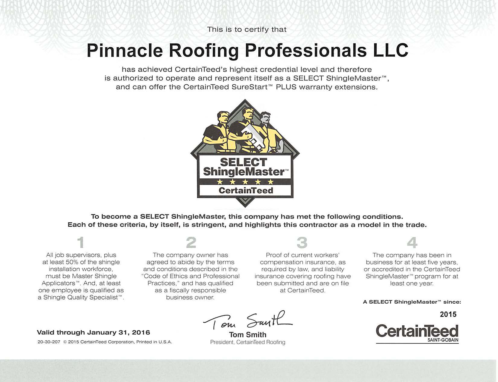 CertainTeed Select ShingleMaster